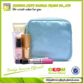 2013 light blue polyester cosmetic bag linen cosmetic bag